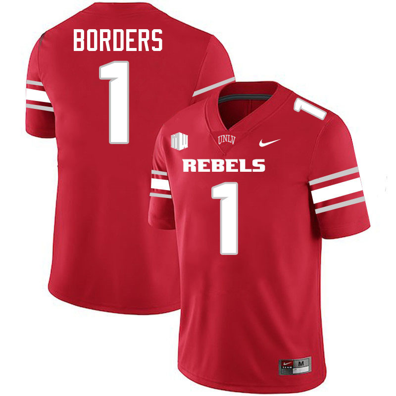 UNLV Rebels #1 Chief Borders College Football Jerseys,Uniforms-Scarlet